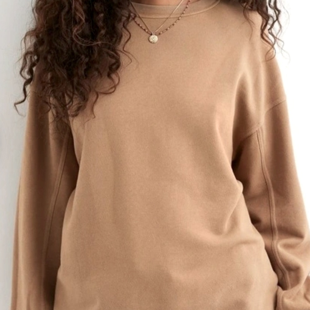 🍄 Aerie Casual Tan Women's Top, Size L